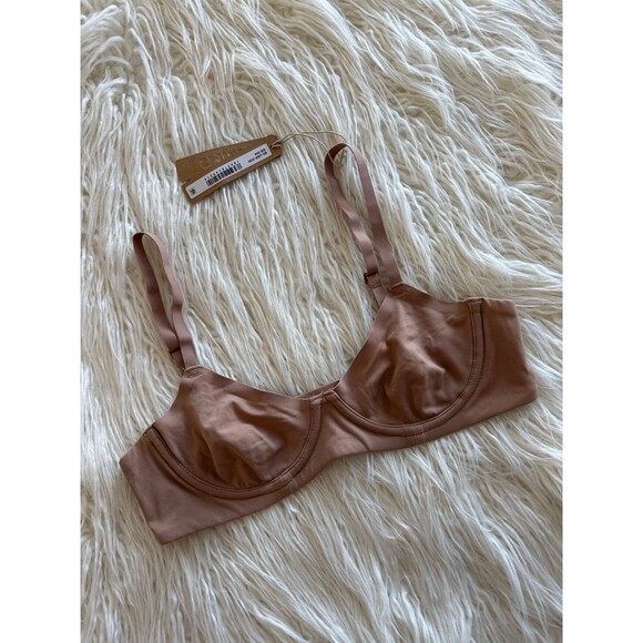 Skims Fits Everybody Unlined Demi Bra Sienna Size 34A - Picture 3 of 7